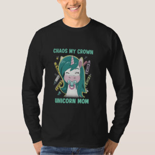Eenhoring Moeder Chaos Mijn Kroon Knipogende Nanni T-shirt