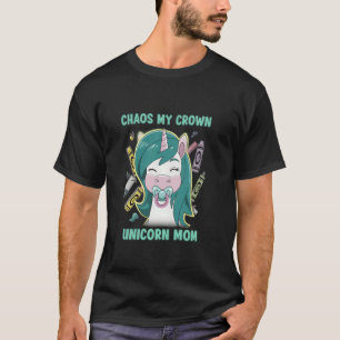 Eenhoring Moeder Chaos Mijn Kroon Knipogende Nanni T-shirt
