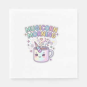 Eenhoring Mokicorn Ochtend Grafisch Ontwerp Zazzle Servet