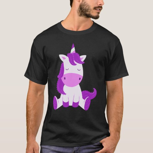 eenhoring mooie paard t-shirt (Voorkant)