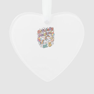Eenhoring Officieel Magisch op 5 Whimsical Witte B Ornament