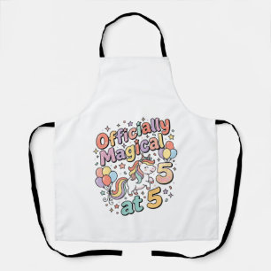 Eenhoring Officieel Magisch op 5 Whimsical Witte B Schort