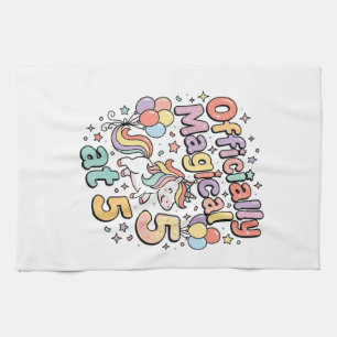 Eenhoring Officieel Magisch op 5 Whimsical Witte B Theedoek