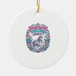 Eenhoring Paddenstoel Eenhoring Magie Kleurrijke P Keramisch Ornament