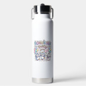 Eenhoring Penguicorn Feest Premium Vector Vector D Waterfles (Voorkant)
