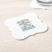 Eenhoring Pilates en Pixie Dust Vette Typografie T Kartonnen Onderzetters (Gekanteld)