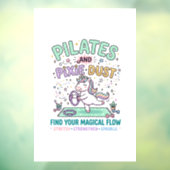 Eenhoring Pilates en Pixie Dust Vette Typografie T Raamsticker (Vel 3)