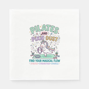 Eenhoring Pilates en Pixie Dust Vette Typografie T Servet