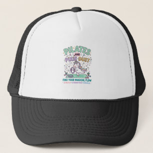 Eenhoring Pilates en Pixie Dust Vette Typografie T Trucker Pet