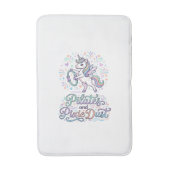 Eenhoring Pilates en Pixie Dust Wit Achtergrond Ve Badmat (Voorkant Verticaal)
