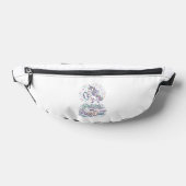 Eenhoring Pilates en Pixie Dust Witte Achtergrond  Heuptasje (Liggend)
