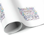 Eenhoring Pinguïnhoorn Feest Premium Vector Vector Cadeaupapier (Rol Hoek)