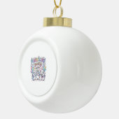 Eenhoring Pinguïnhoorn Feest Premium Vector Vector Keramische Bal Ornament (Rechts)