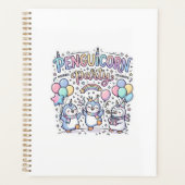Eenhoring Pinguïnhoorn Feest Premium Vector Vector Planner (Voorkant)