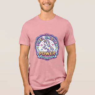 Eenhoring Pixel Eenhoring Power POD Kant-en-Klaar  Tri-Blend Shirt