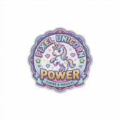Eenhoring Pixel Eenhoring Power POD Klaar Kleding  Sticker (Voorkant)