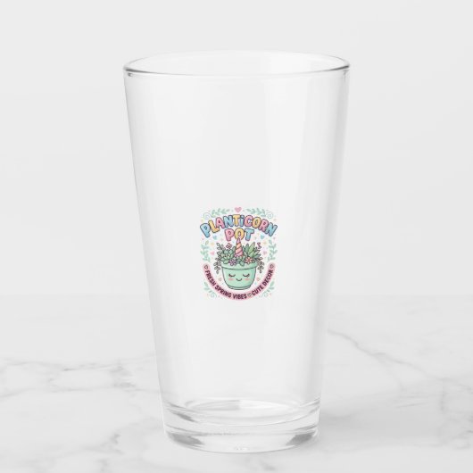 Eenhoring Planticorn Pot Grafisch Ontwerp Grafisch Glas (Voorkant)