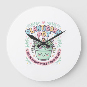 Eenhoring Planticorn Pot Grafisch Ontwerp Grafisch Grote Klok