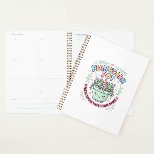 Eenhoring Planticorn Pot Grafisch Ontwerp Grafisch Planner (Display)