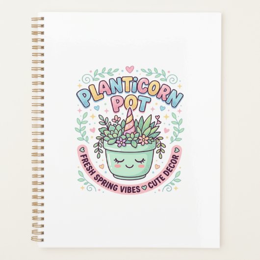 Eenhoring Planticorn Pot Grafisch Ontwerp Grafisch Planner (Voorkant)