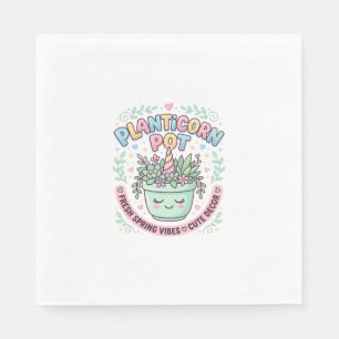Eenhoring Planticorn Pot Grafisch Ontwerp Grafisch Servet