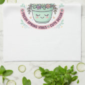 Eenhoring Planticorn Pot Grafisch Ontwerp Grafisch Theedoek (Gevouwen)