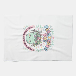 Eenhoring Planticorn Pot Grafisch Ontwerp Grafisch Theedoek