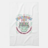 Eenhoring Planticorn Pot Grafisch Ontwerp Grafisch Theedoek (Verticaal)