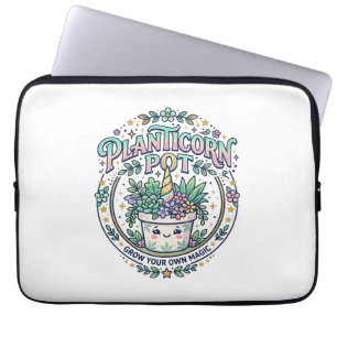 Eenhoring Planticorn Pot POD Klaar POD Kunstwerk_1 Laptop Sleeve
