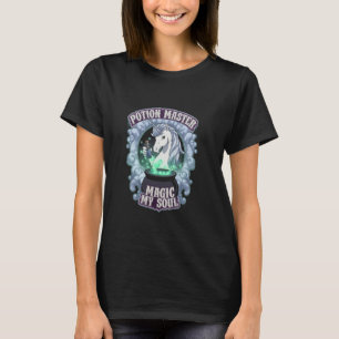 Eenhoring Potion Meester Hekserige Alchemisten Vro T-shirt