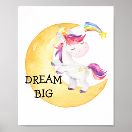 Eenhoring Regenboog Droom Grote Kinderkamer Baby M Poster