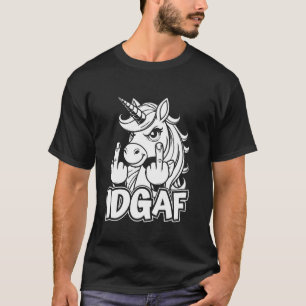 Eenhoring Regenboog - Mythisch Paard Dier Idgaf T-shirt
