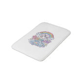 Eenhoring Regenboog Na de Regen Premium Vector Typ Badmat (Gekanteld)