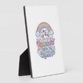 Eenhoring Regenboog Na de Regen Premium Vector Typ Fotoplaat (Zijkant)