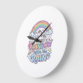 Eenhoring Regenboog Na de Regen Premium Vector Typ Grote Klok (Hoek)