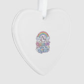 Eenhoring Regenboog Na de Regen Premium Vector Typ Ornament (voorkant)