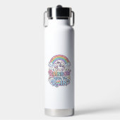 Eenhoring Regenboog Na de Regen Premium Vector Typ Waterfles (Voorkant)