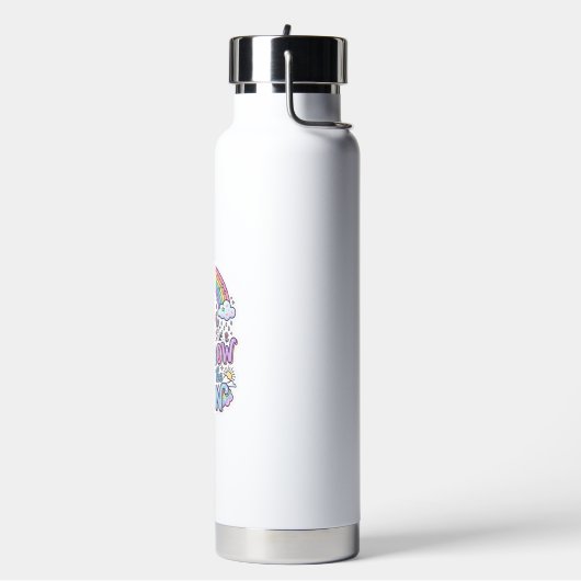 Eenhoring Regenboog Na de Regen Premium Vector Typ Waterfles (Links)
