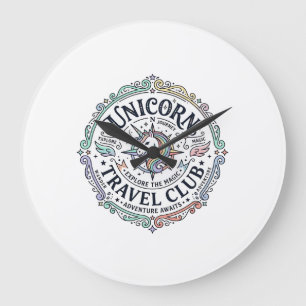 Eenhoring Reisclub Origineel Zazzle Ontwerp_1 Grote Klok