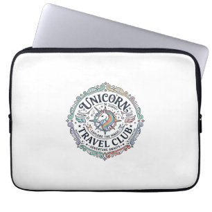 Eenhoring Reisclub Origineel Zazzle Ontwerp_1 Laptop Sleeve