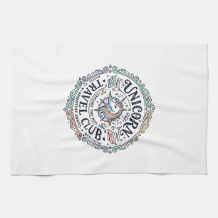 Eenhoring Reisclub Origineel Zazzle Ontwerp_1 Theedoek