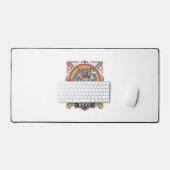 Eenhoring Retro Regenboog Ruiter Bureaumat (Keyboard & Muis)