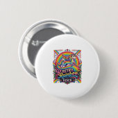 Eenhoring Retro Regenboog Ruiter Ronde Button 5,7 Cm (Voorkant /achterkant)