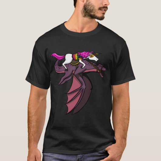 Eenhoring Rid Draak T-shirt (Voorkant)