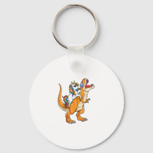 Eenhoring Rid T rex Mannen Vrouwen Dinosaur Grappi Sleutelhanger