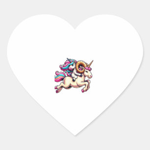 Eenhoring Ridder Ram Jongens Meisjes Mannen Vrouwe Hart Sticker