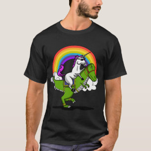 Eenhoring Ridende T-Rex Dinosaur T-shirt