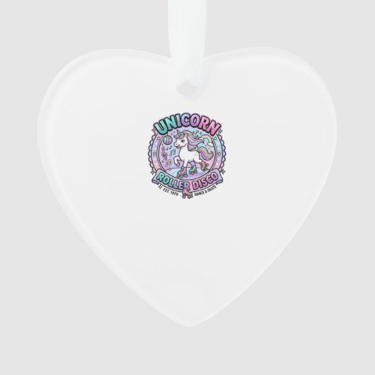 Eenhoring Roller Disco POD Kant-en-klare Marktplaa Ornament (voorkant)
