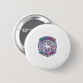 Eenhoring Roller Disco POD Kant-en-klare Marktplaa Ronde Button 5,7 Cm (Voorkant /achterkant)