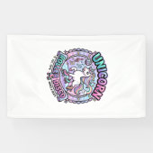 Eenhoring Roller Disco POD Kant-en-klare Marktplaa Spandoek (Horizontaal)